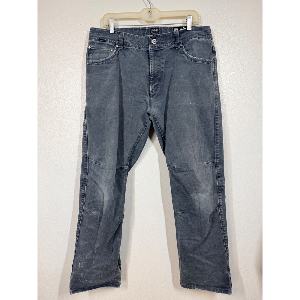 Kuhl Rydr Pants Mens 36x32 Gray Patina Wash Cotton Canvas Utility Workwear